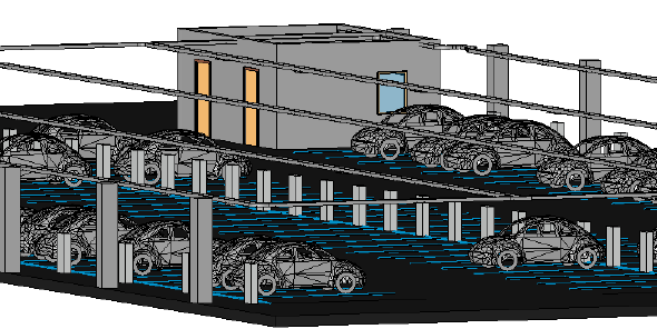 3D-Modell laget i Revit