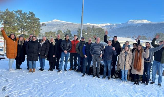 Studentene fra studiet veiledning og instruksjon samlet på Husnes 18.og 19.januar